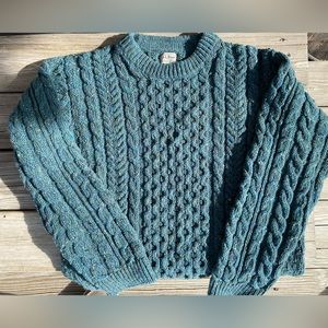 L.L. Bean Fisherman Sweater made in Ireland